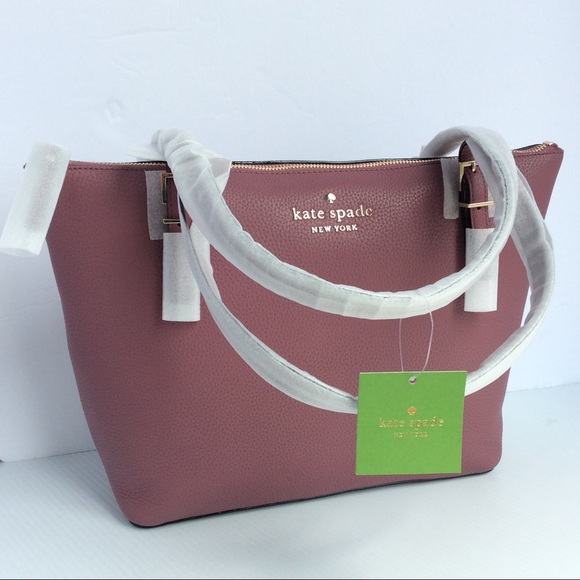 kate spade Handbags - Kate Spade Maya Plum Berry Pink Leather Tote NWT
